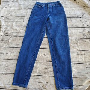 Vintage Lee Jeans Womens Size 9 Long Wash Mom Jeans Tapered
